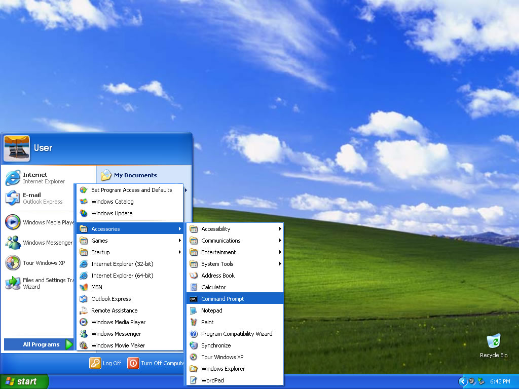 Windows Vista User History