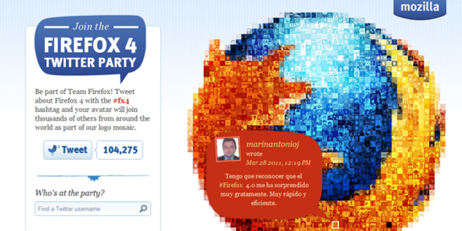 Firefox 4’ün Twitter Partisine Katılmak İster Misiniz?