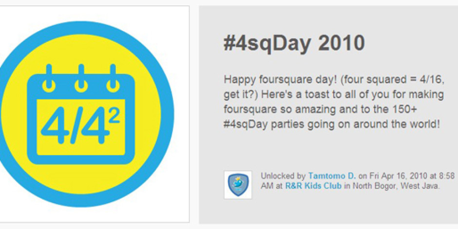 Foursquare Günü’nde 3 Milyon Check-In Yapıldı