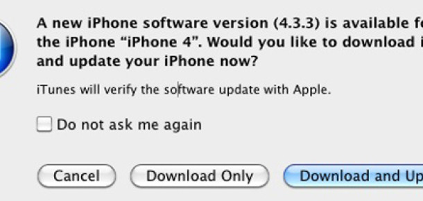 iOS 4.3.3 Güncellemesi Geldi, İzleme Bitti
