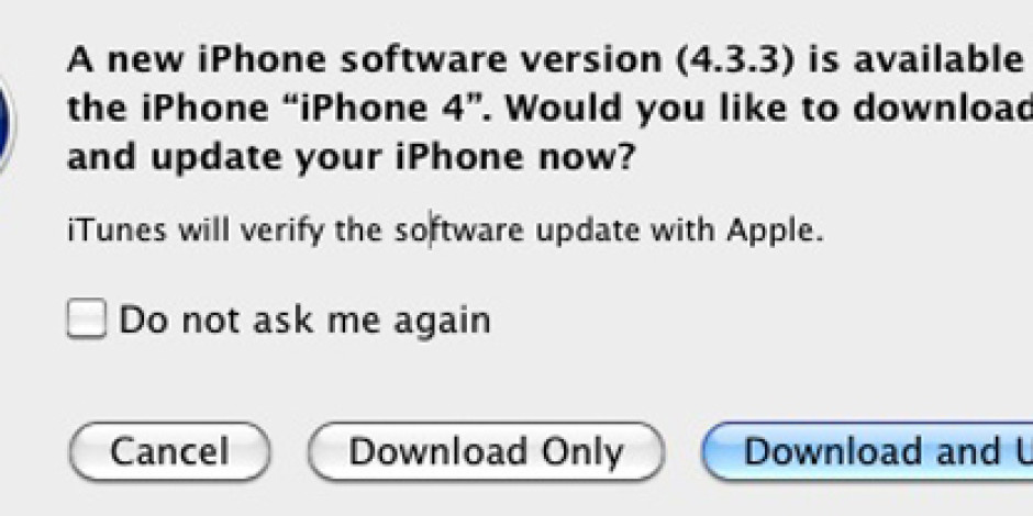 iOS 4.3.3 Güncellemesi Geldi, İzleme Bitti