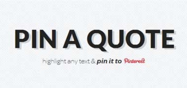 Pin A Quote: Beğendiğiniz Sözleri Pinterest Görseline Çevirin