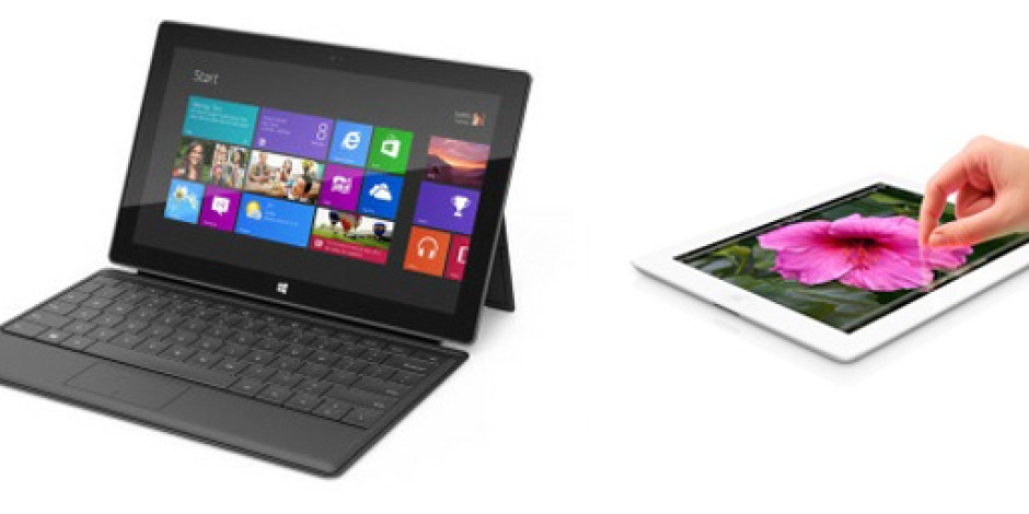 Microsoft Surface vs. Yeni iPad