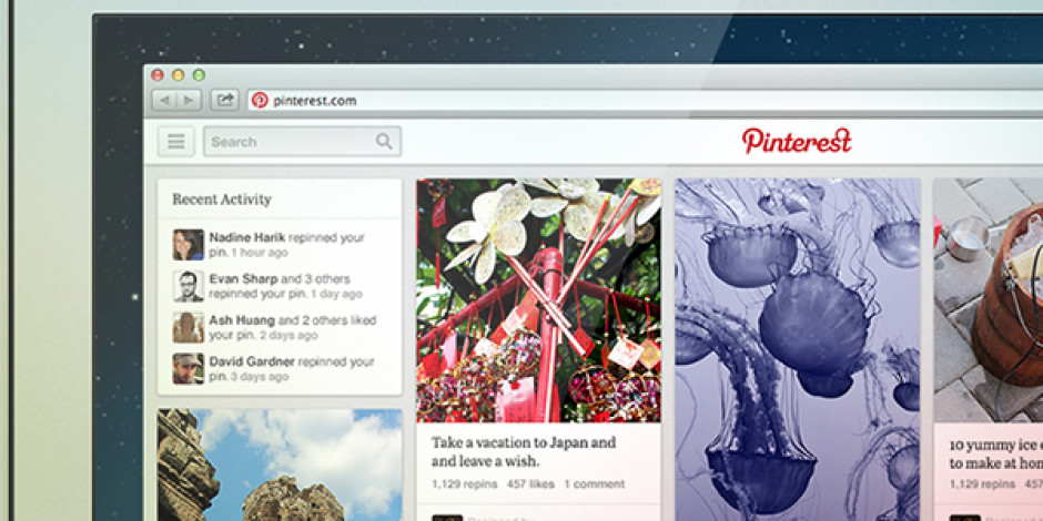Pinterest Yeni Tasarımını Test Ediyor
