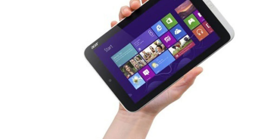 Dünyanın İlk Küçük Ekranlı Windows 8’li Tableti Acer’dan