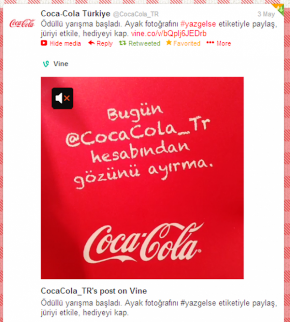 Coca Cola - Vine Yaz Gelse