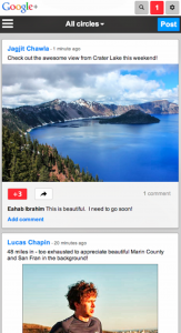 Google Plus - Redesign