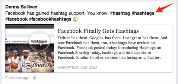 FB Hashtags