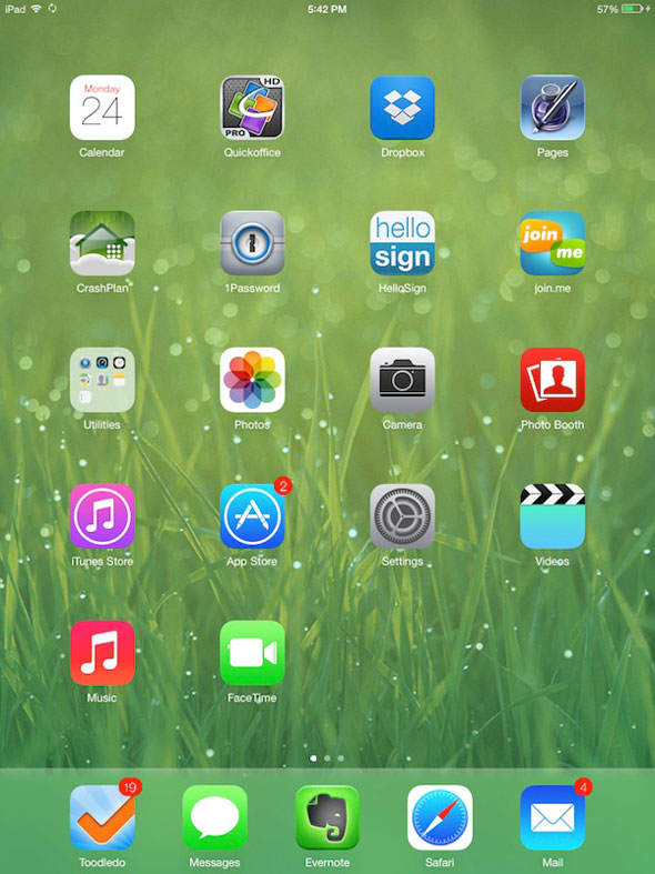 iOS 7 iPad