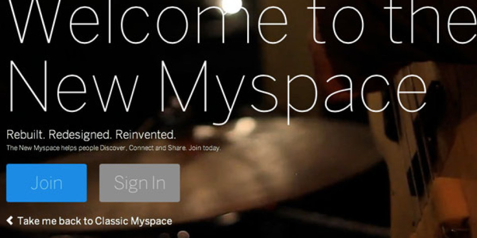 Yeni MySpace Yayında