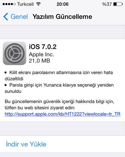 iOS 7.0.2