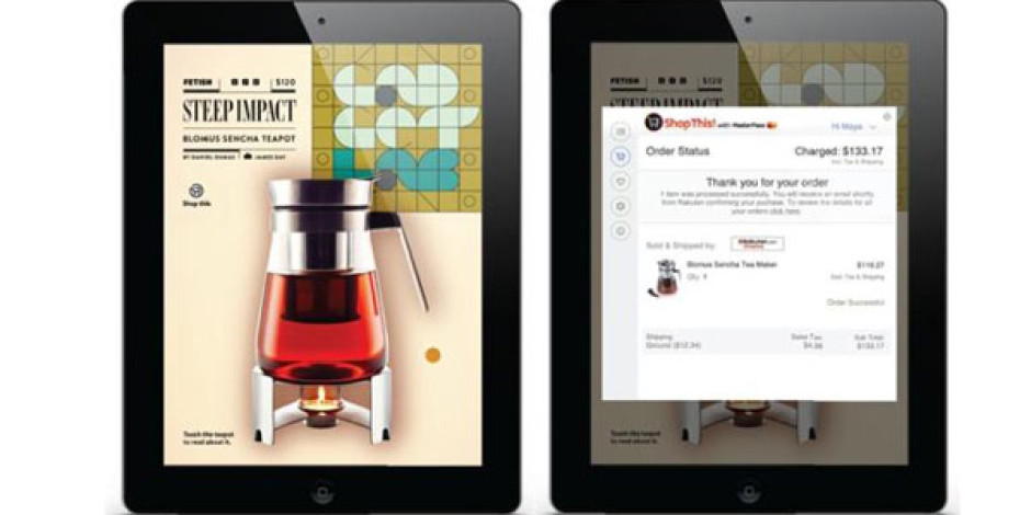 MasterCard’tan Tablet Dergisinden Tek Tıkla Alışveriş Uygulaması: Shop This!