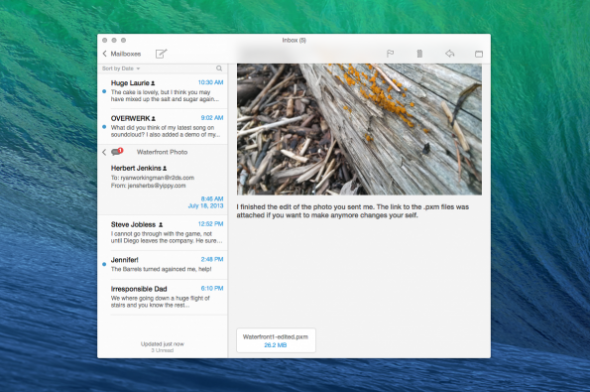 Mavericks Mail Uygulaması