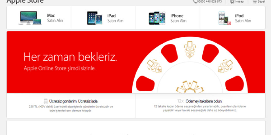 Apple, Türkiye İnternet Mağazasını Açtı