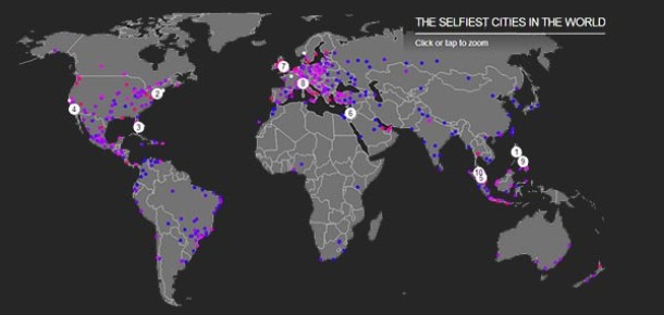 TIME’dan İnteraktif Dünya Selfie Haritası