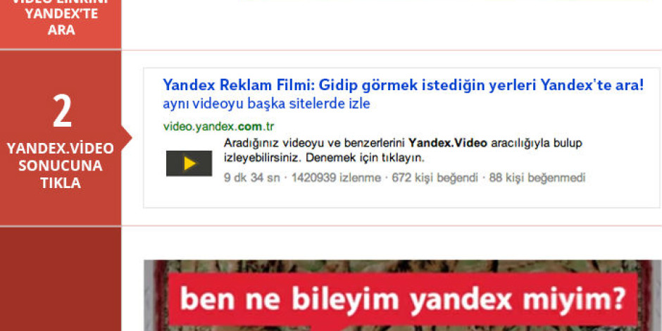 Yandex’ten Erişilemeyen Videolar İçin Türkiye’ye Özel Arama Servisi