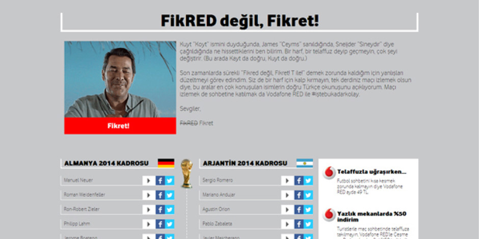 Vodafone, futbolcu isimleri tartışmasına noktayı koydu: kaytmikoytmu.com