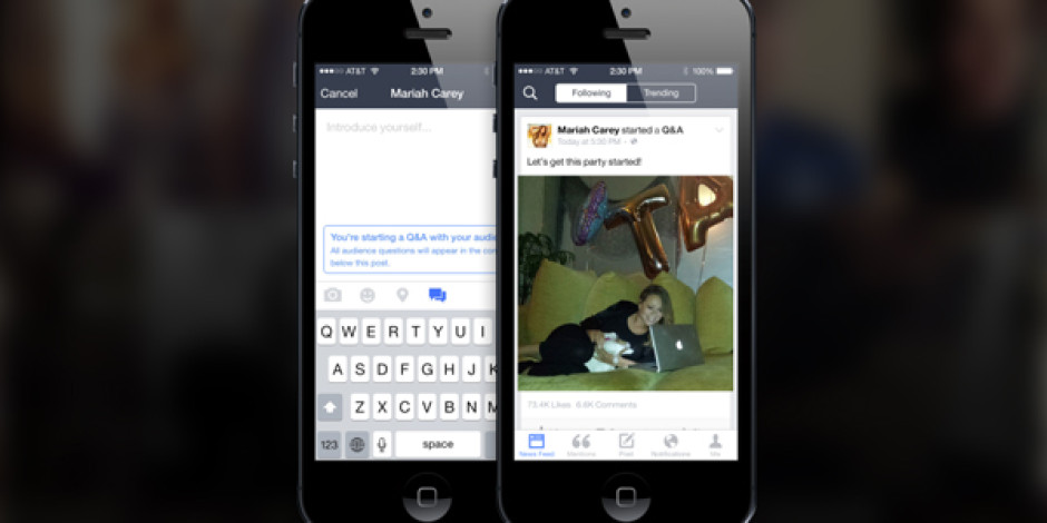 Facebook’tan ünlülere özel mobil uygulama: Mentions