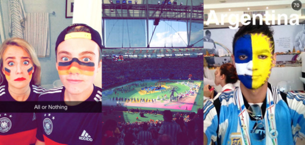 Snapchat’in canlı etkinlik özelliği Dünya Kupası finalinde denendi