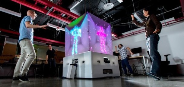 Kinect temelinde interaktif küp: The Cube