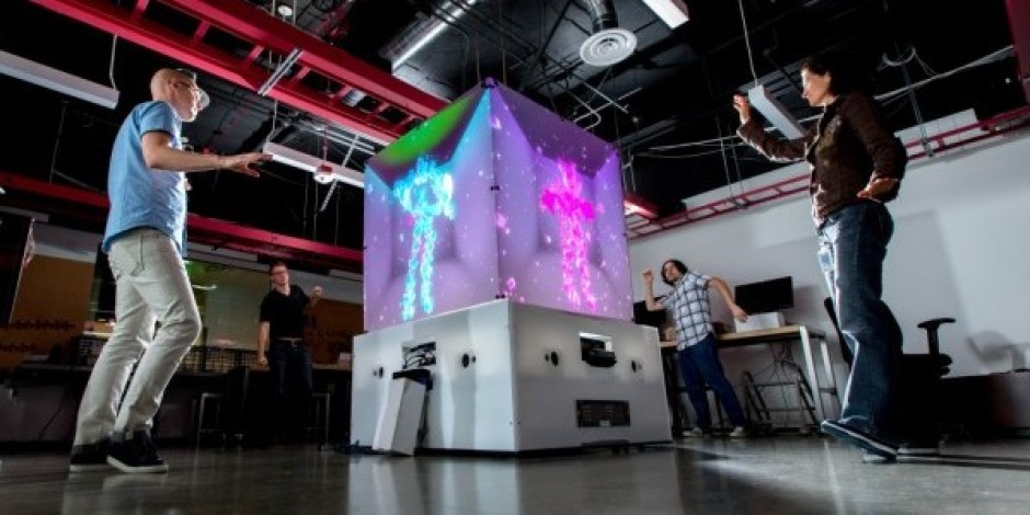 Kinect temelinde interaktif küp: The Cube