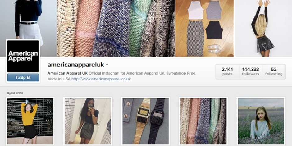 American Apparel’in Instagram’da bulunan iki fotoğrafı, cinsel öğeler içerdiği için Birleşik Krallık’ta kaldırtıldı