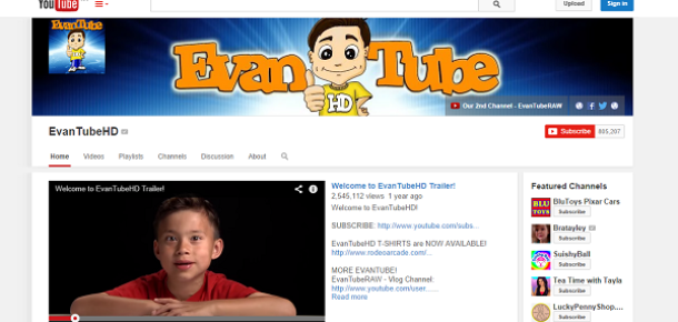 YouTube’un 8 yaşındaki fenomeni yılda 1,3 milyon dolar kazanıyor