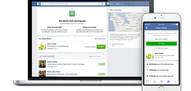 Facebook’tan doğal afetler için yeni servis: Güvenlik Durumu Kontrolü