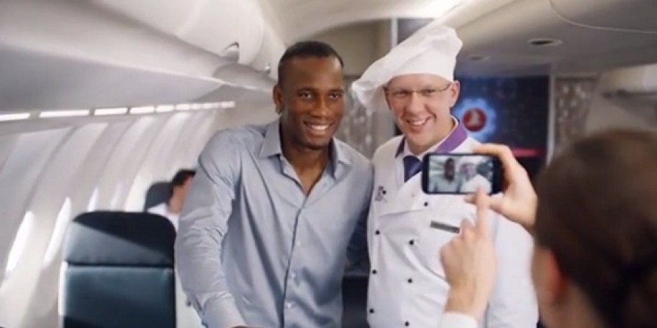 Türk Hava Yolları’nın yeni reklamının yıldızları: Drogba ile Messi