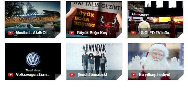 Aralık ayının en popüler 10 reklamı