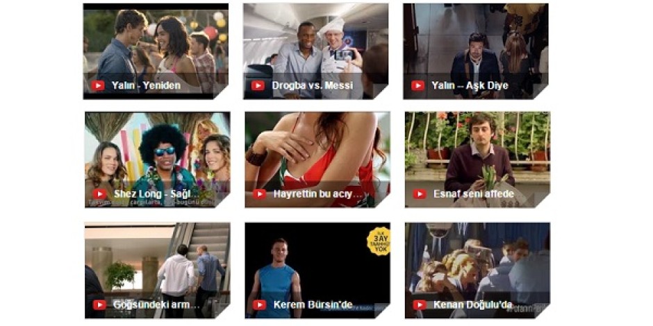 Türkiye’de 2014 yılının en popüler 10 YouTube reklamı