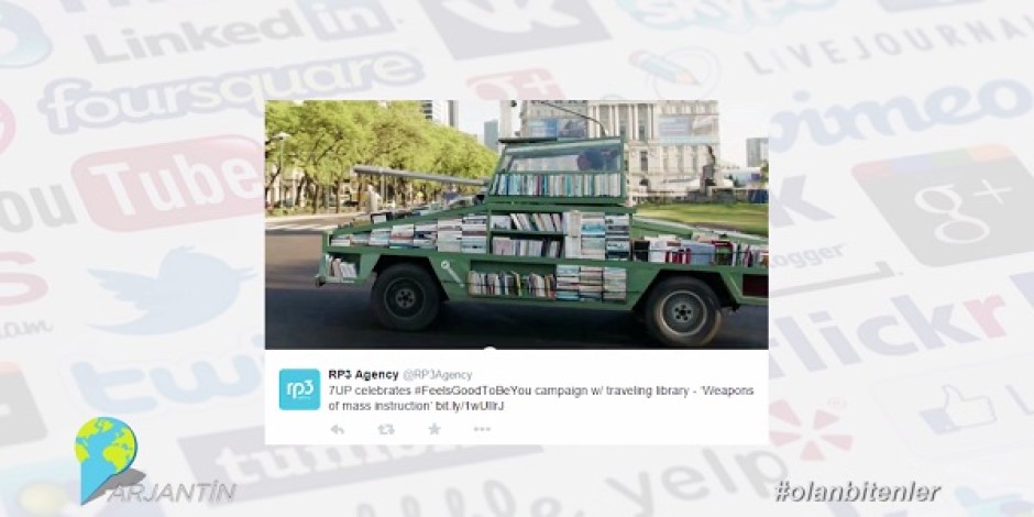 Kitaplardan oluşan tank ile Sosyal Medya’da #olanbitenler [video]