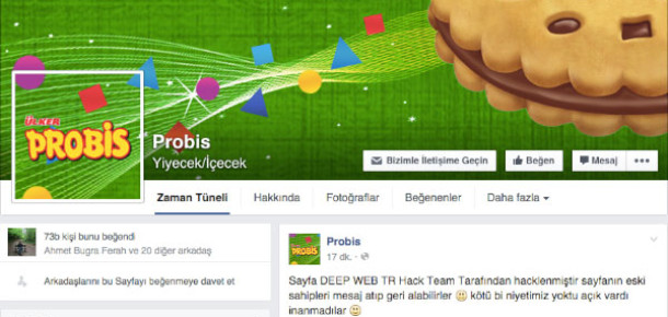 Probis’in Facebook Sayfası Hacklendi [Güncellendi]