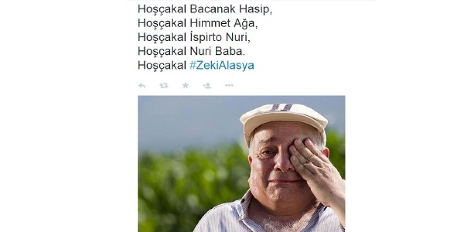 Zeki Alasya’nın vefatının ardından sayısız Tweet paylaşıldı