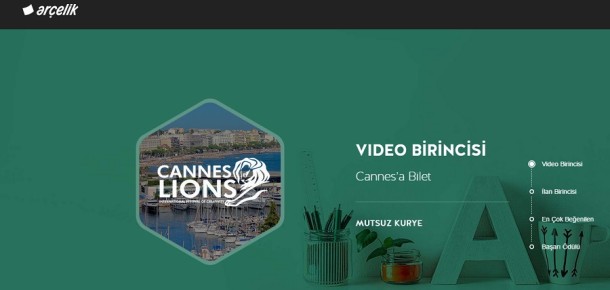 Arçelik’in Cannes Lions’a 2 kişiyi göndereceği Genç Kreatifler yarışmasına detaylı bakış