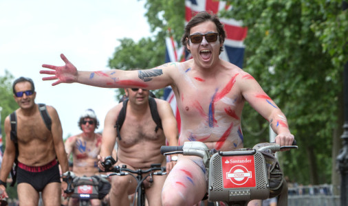 World Naked Bike Ride World Naked Bike Ride, London, Britain - 13 Jun 2015  (Rex Features via AP Images)