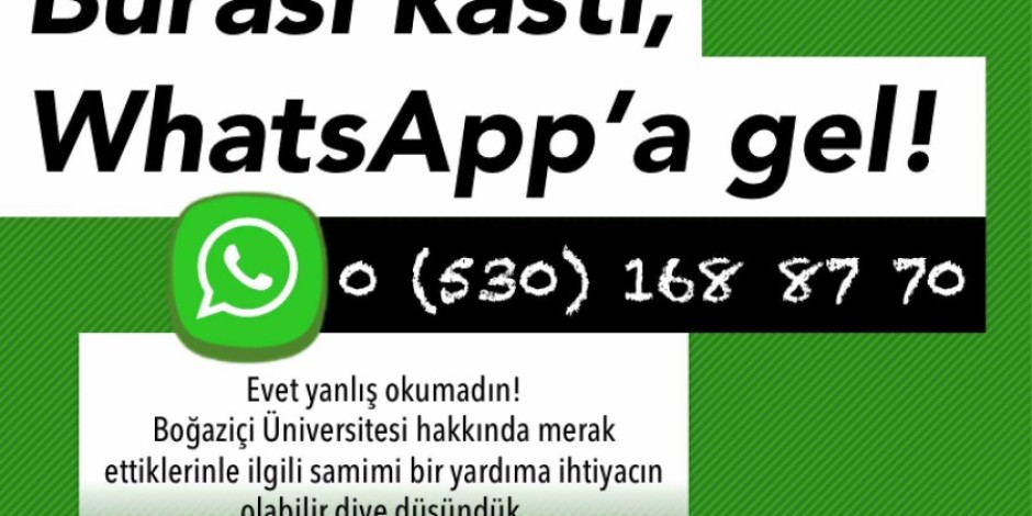 Boğaziçi Üniversitesi, adayların sorularını Snapchat, WhatsApp ve Periscope’tan yanıtlıyor