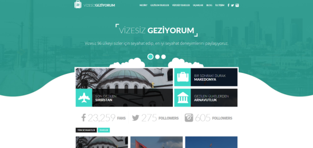 Vizesiz ülkeleri merak edenler için içerik platformu: vizesizgeziyorum.com