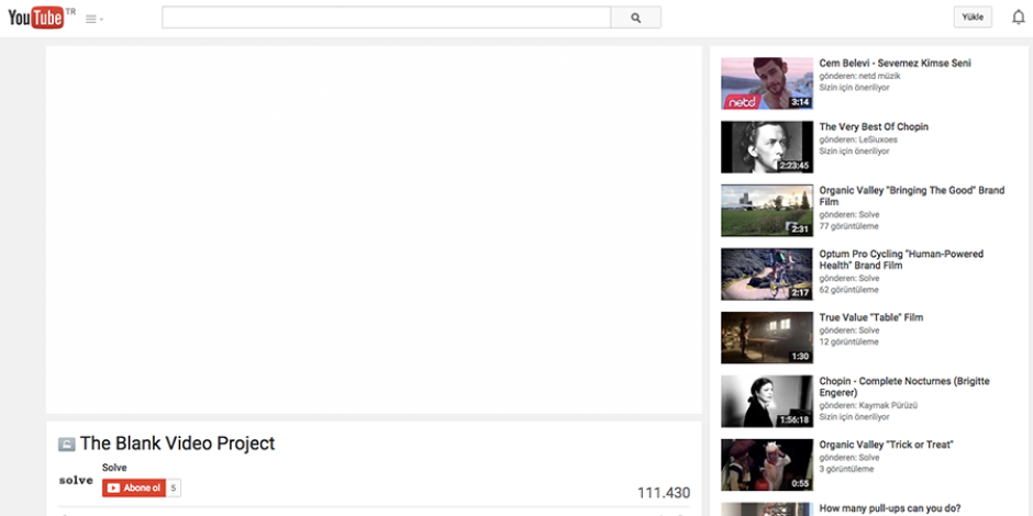Tamamı boş olan 4 dakikalık bir video YouTube’da nasıl 100.000 defa izlendi?