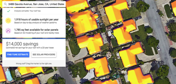Google’ın çatınıza gelen güneş ışınını ölçtüğü yeni projesi
