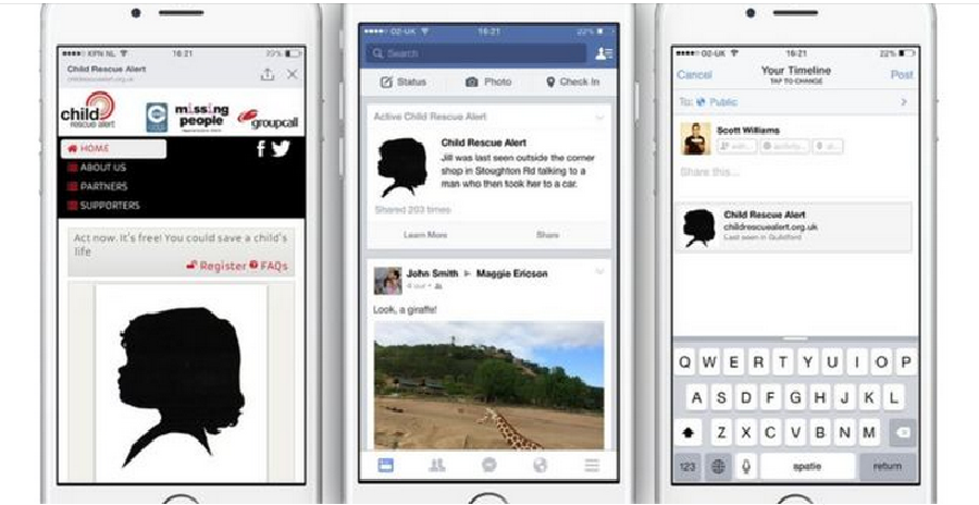 facebook kayıp çocuklar