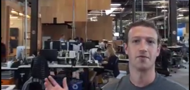Mark Zuckerberg, Facebook üzerinden ilk canlı videosunu yayınladı