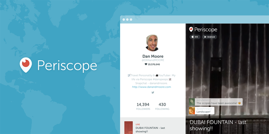 Periscope, web profillerini yayına aldı