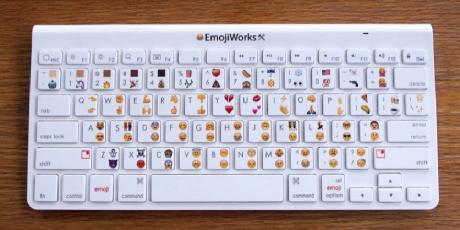 Emojiler için fiziksel klavye