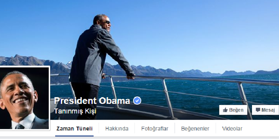 ABD Başkanı Obama Facebook’a katıldı