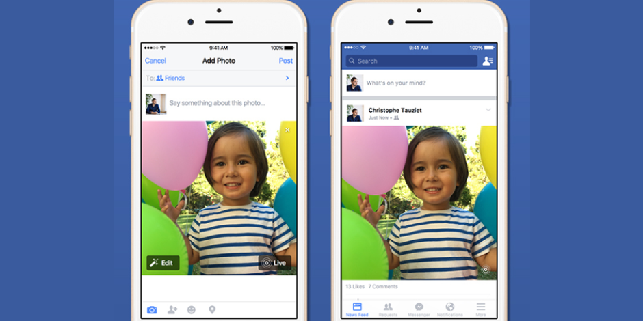 Facebook’un yeni desteği: Apple’ın Live Photos özelliği