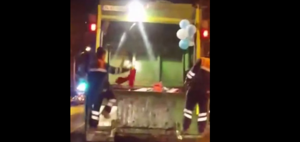 Sosyal medyanın gündemi: Çöp kamyonunun arkasında halay çeken yurdum insanı