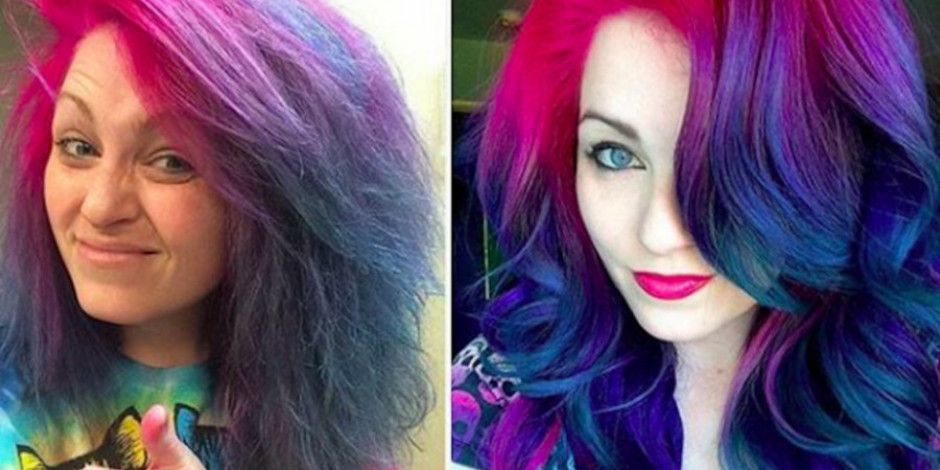 2 selfie ile Instagram fotoğraflarının gerçek yanını gösteren kadın