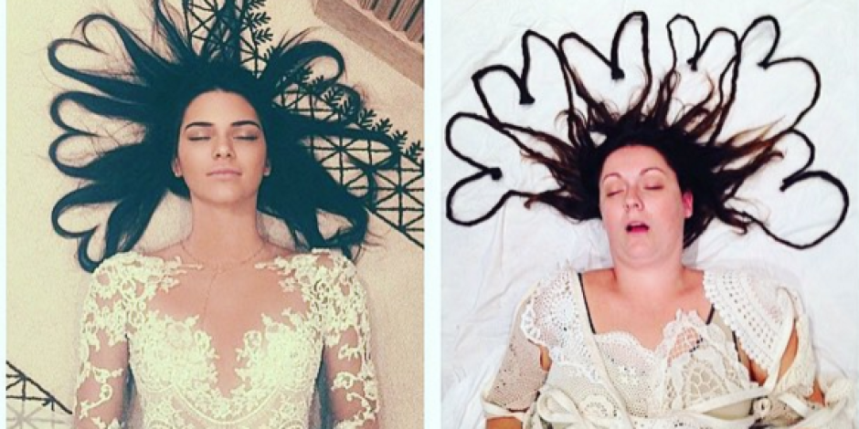 İkonik ünlülerin Instagram fotoğraflarını yeniden yorumlayan komedyen