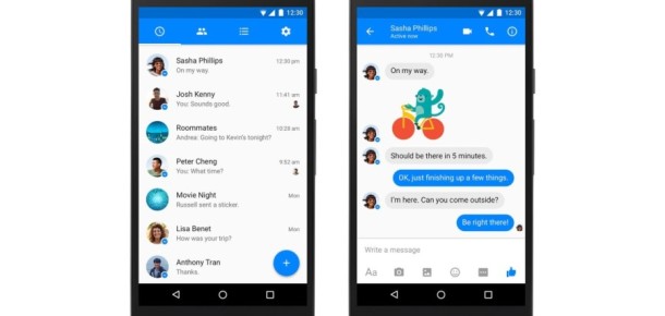 Facebook Messenger Android’de Material Design ile yenilendi